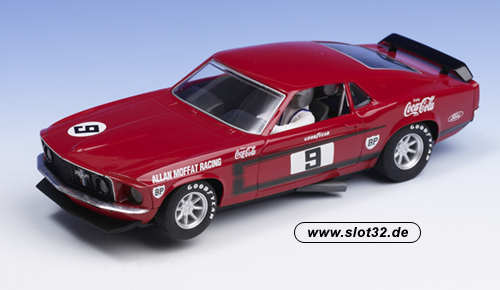 SCALEXTRIC Ford Mustang - red Coca Cola # 9